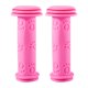 thumbnail image 1 of Puños de goma para manillar de bicicleta de 0,87', cómodos y antideslizantes, mango de bicicleta más corto Rosado, 1 of 9