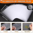 thumbnail image 4 of Shrinky Art Paper, 50Pcs Shrinky Sheets Shrink Plastic Film for Keychains and Kids Art Craft Marking, 4 of 5