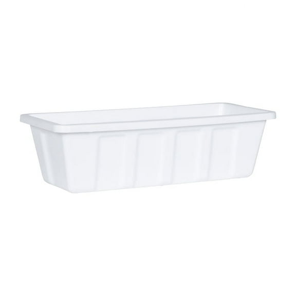 Root & Vessel Poly-Pro Flower Box / Liner, White, 18"