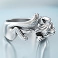 thumbnail image 4 of ZTTD Fashion Lazy Women's Open Ring Cat Retro Rings, 4 of 5