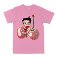 thumbnail image 1 of Betty Boop Glitter Cherries Light-Pink Medium T-Shirt, 1 of 3