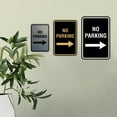 thumbnail image 4 of Signs ByLita Designer No Parking Sign (Brushed Silver) - Medium, 4 of 7