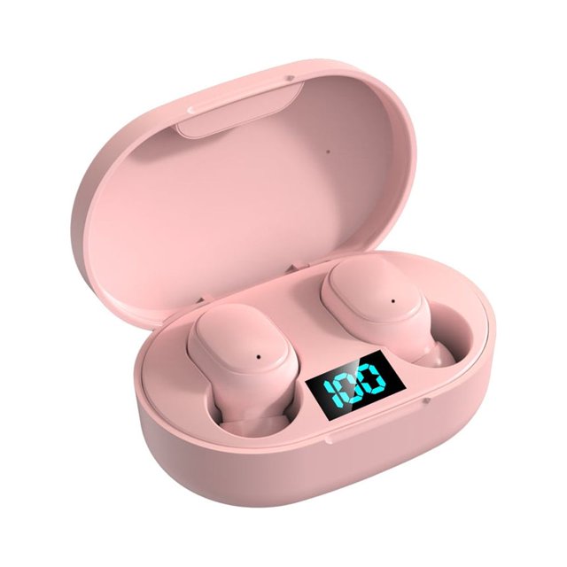 Monstrate Auriculares compatibles con Bluetooth Inalámbricos en la oreja Pantalla LED Auriculares Deportes Música Manos libres Llamada Type3 NO3