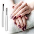thumbnail image 3 of Tnobhg 2Pcs Nail UV Pens Smooth Even Application Metal Nylon Bristles White Pole Lightweight Body Nail UV Pens, 3 of 7