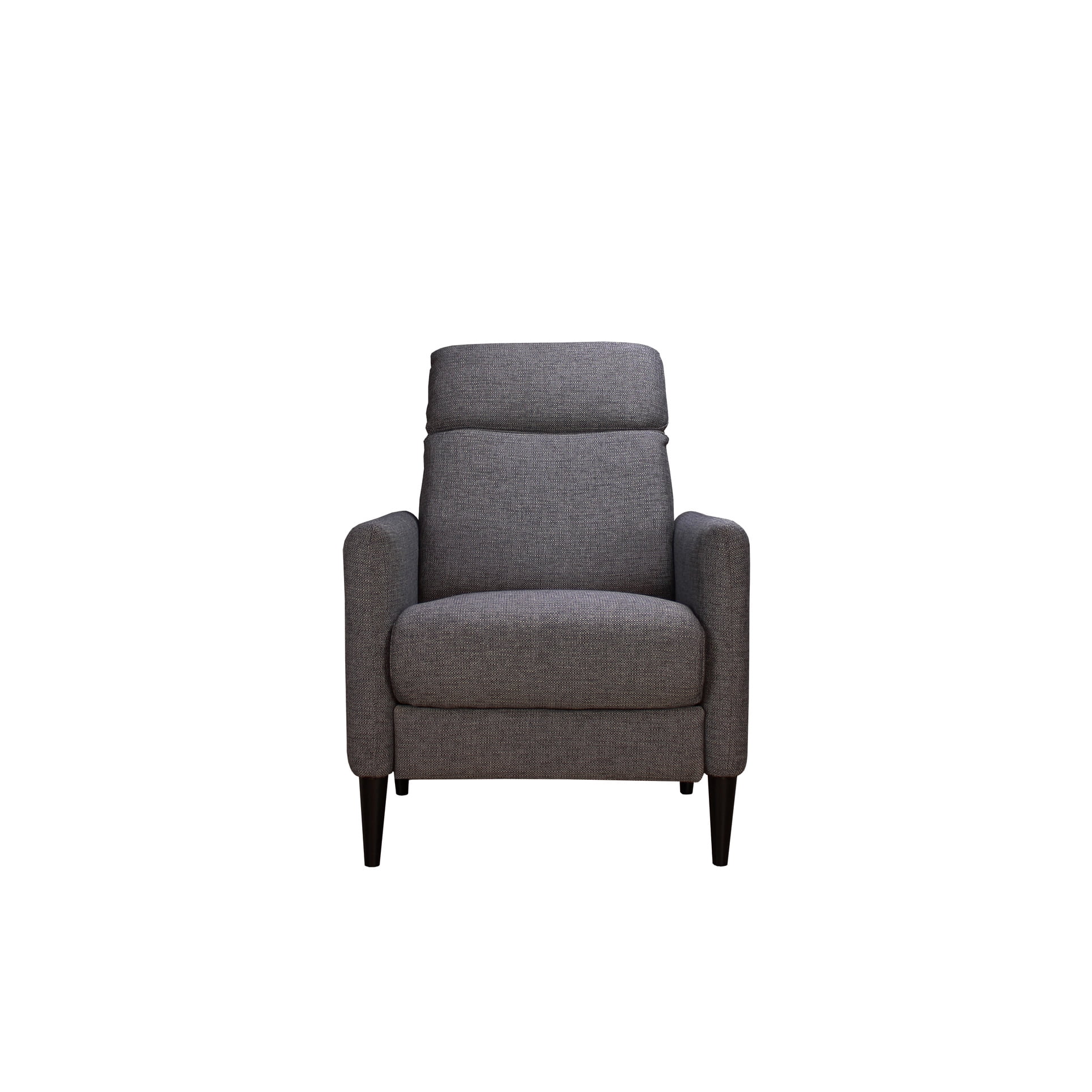 Carbon Black Recliner Chair With Pushback - Upholstered Comfortable Seat, 30 In. D X 34 W 40 H, 75 Lb Feature Resting Chair, 29.82 33.79 40.95