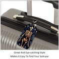 thumbnail image 3 of Square 2Pack PU Leather Skeleton Cruise Luggage Tag with Privacy Cover and Name ID Tag for Travel Handbags Backpacks Luggage Tags, 3 of 6