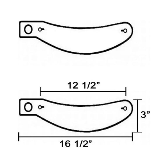 C Style Tear-off, 12-1/2 Inch Centerline Holes, Box of 200 2PK