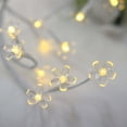 thumbnail image 4 of Efavormart 8.5ft Warm White Cherry Blossom Decorative LED Fairy String Lights, Battery-Operated Flower Party Lights, 4 of 11
