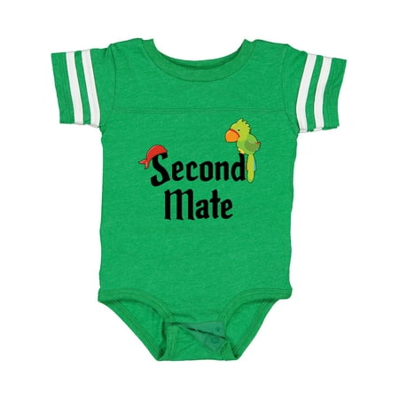 

Inktastic Second Mate Pirate with Parrot and Bandanna Gift Baby Boy or Baby Girl Bodysuit