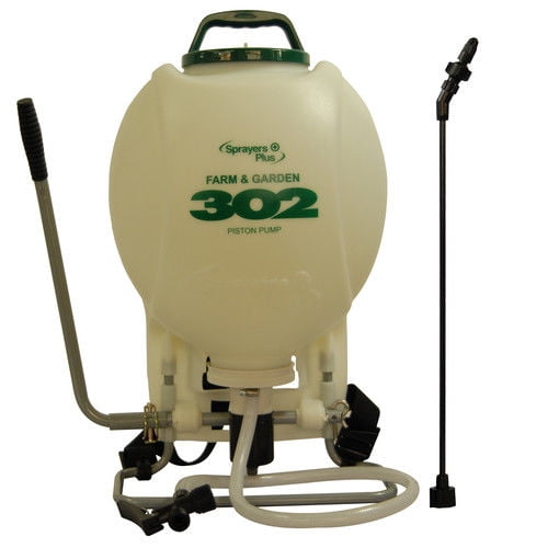 Sprayers Plus 302 4 Gallon Pro Farm & Garden Backpack Sprayer w External Piston Pump by