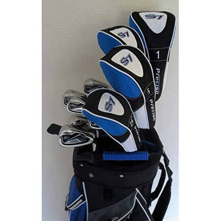 Big Driver Kids Golf Cart - Mens Golf Set Clubs Driver, Woods, Hybrid, Irons, Putter and Cart Bag Complete Stiff