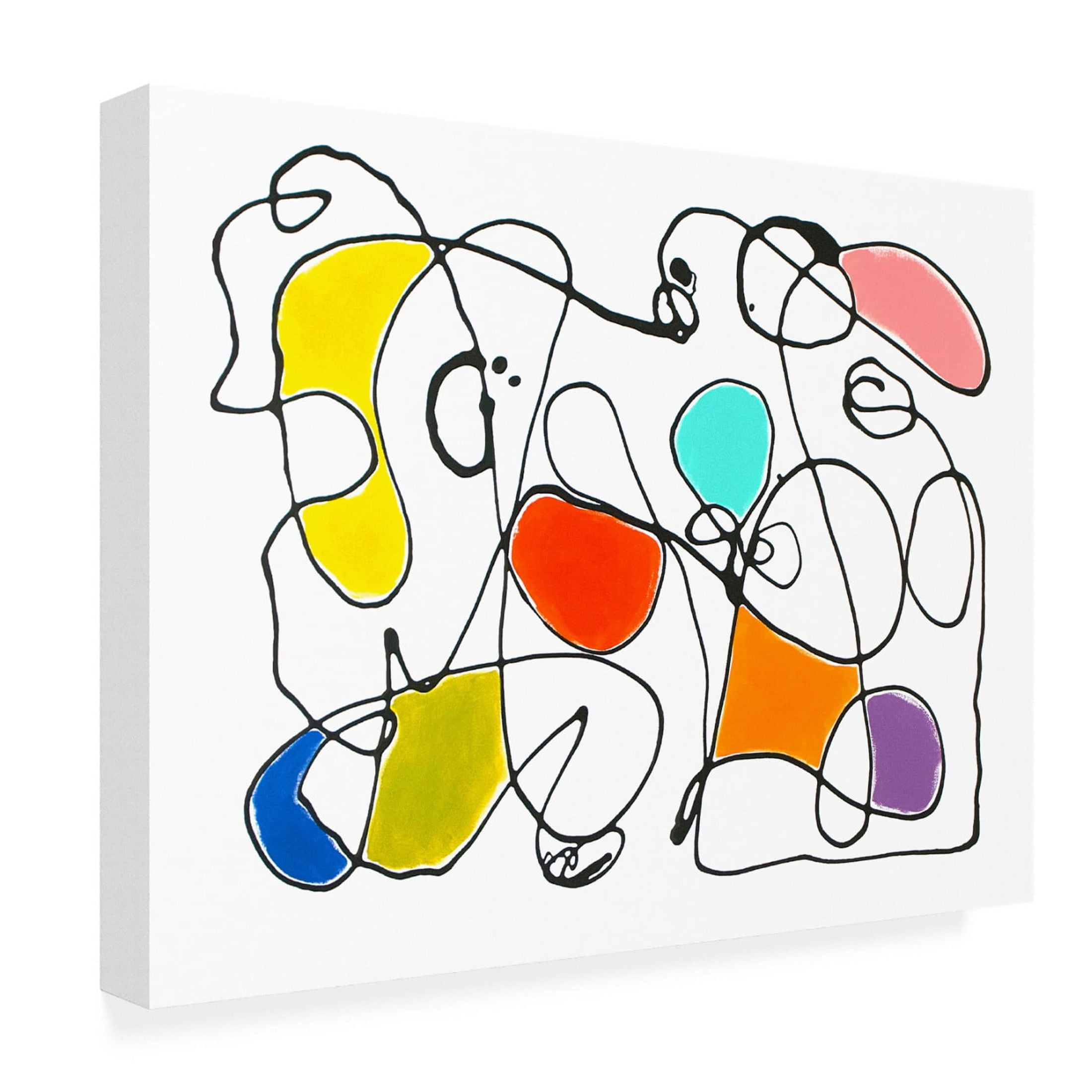 Canvas Wall Art - Sharon Pierce McCullough 'The Family' Wall Art for Living Room, Bedroom, or Office Décor by Trademark Fine Art - 47 x 35 Inches