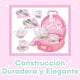 thumbnail image 2 of Juego de Té Porcelana Niñas - Diseño Floral - 18 Piezas rosa Unitalla, 2 of 5