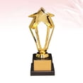 thumbnail image 4 of Trophée de Design Étoile Creuse Dorée 23,5 cm Récompense en Plastique Prix Décor Compétition Cadeau Récompenses avec Base pour Cérémonie, 4 of 7