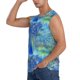 thumbnail image 3 of Fotbe Peacock Men's Camiseta sin Mangas Estampada para Hombres, Playera Casual para Gimnasio, Entrenamiento, Playa-Small, 3 of 7