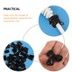 thumbnail image 3 of BESTYASH 20Ud Sujetacables Negro Para Fijar Cables De Alimentación En Auto Con Protección Y Alivio De, 3 of 8