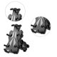 thumbnail image 2 of Soporte para teléfono de bicicleta Soporte para teléfono móvil con rotación de 360 ​​​​grados (manillar plateado), 2 of 6