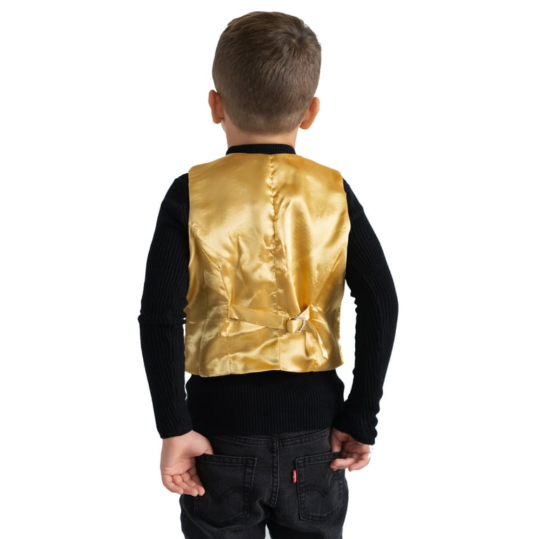 Girls top gold vest