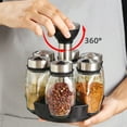 thumbnail image 4 of Rotating Spices Organizers Storage Rack With Bottles Salt Shakers Holder, 4 of 17