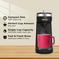 thumbnail image 3 of CHULUX Small Single Serve One Cup Travel Coffee Maker Machine for K-Cup Capsule & Ground Coffee, New, 3 of 11