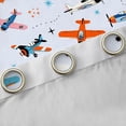 thumbnail image 5 of Homewish Cartoon Helicopter Kids Black Out Curtains, Kawaii Airplane Vehicle Curtains Pack of 2 (42x63 Each), Stars Cloud Print Bedroom Curtains, Living Room Curtains Decor, 5 of 7