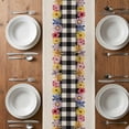 thumbnail image 4 of Table Runner 72 Inches Long for Kitchen Dining, Colorful Flowers Dresser Scarf Farmhouse, Dining Table Decorations for Wedding/Parties, Spring Floral Elegant Pastoral Rustic 14 x 72 In, 4 of 8