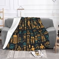 thumbnail image 2 of XMXT Flannel Throw Blanket for Couch, Warm Ancient Characters Background Bed Sofa Decor Blankets for Home Bedroom, 40 x 30 inches, 2 of 8