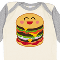 thumbnail image 4 of Inktastic Hamburger Kawaii Boys or Girls Long Sleeve Baby Bodysuit, 4 of 5