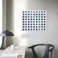 thumbnail image 4 of COMIO  Framed Canvas Print Wall Art Navy Blue White Geometric Dot Collage Abstract Shape Illustration Modern Art Decorative Nordic Multicolor for Living Room, Bedroom, Office - Natural, 4 of 5