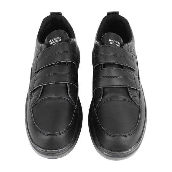 M Buder Zapatos Deportivos Casuales Para Hombre Cuero PU Suela Gruesa Negro Talla 42