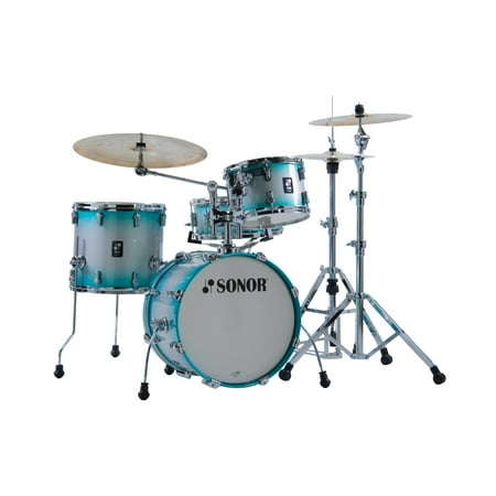 Sonor AQ2 Bop 4-Piece Maple Shell Pack w/ 18" Bass Drum - Aqua Silver Burst