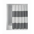 thumbnail image 2 of InterDesign 72 in. H x 72 in. W Gray/White Stripes Shower Curtain Polyester (Pack of 2), 2 of 2