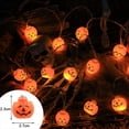 thumbnail image 4 of Guirnalda de Luces LED de Calabaza Colgante Luminosas con Diseño de Escena de Decoración de Halloween, 1,5 M, para Hotel, Casa Embrujada, 4 of 5
