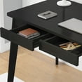 thumbnail image 7 of KULAGAGA Home Office 39.4"*21.7" Study Writing Table, PC Computer Desk Workstation with 2 Drawer, Black, 7 of 7