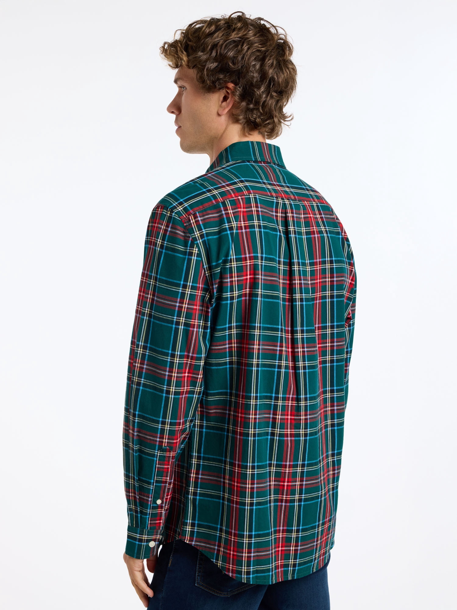 U.S. Polo Assn. Men's Classic Holiday Plaid Button-Down Shirt