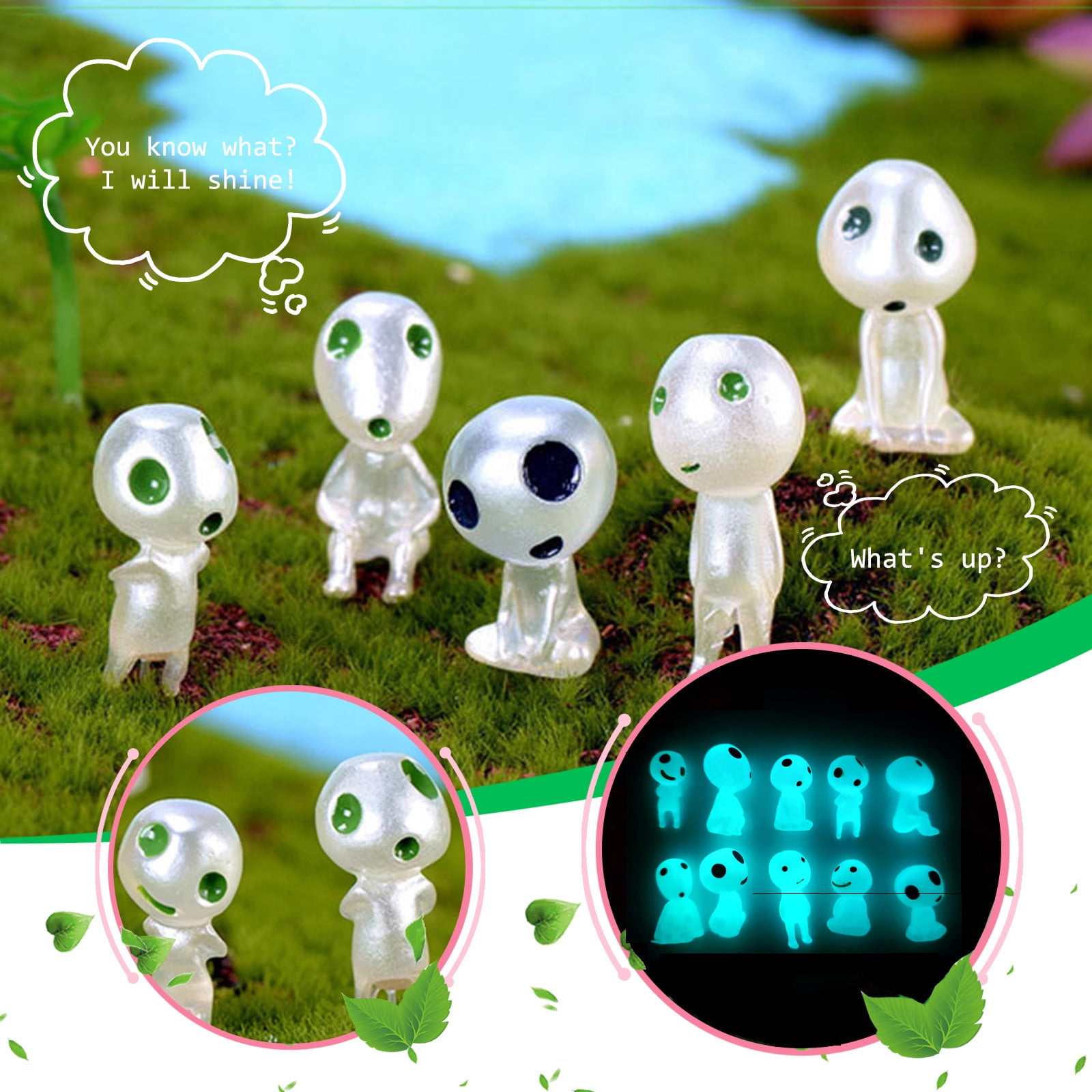 glow in the dark kodama figures