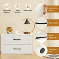 thumbnail image 4 of Giantex 2-Drawer Stackable Dresser, Lateral File Cabinet, Drawer Chest w/Anti-Topping Kits, White, 4 of 6