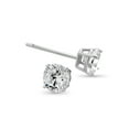 thumbnail image 4 of 5mm CZ, 4mm Ball Stud, Double Butterfly Huggie Earrings set in Silver, 4 of 4