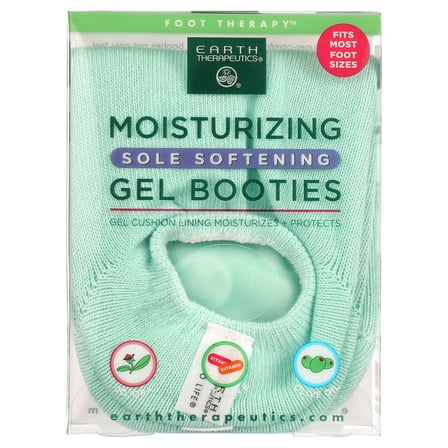 Earth Therapeutics Unisex Gel Booties - Moisturizing Socks