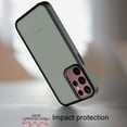 thumbnail image 3 of For Samsung S23 Polished Oil Thick Acrylic Metal Button Hybrid Case Cover - Black, 3 of 3