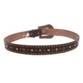 thumbnail image 2 of Snap On Western Faux Crocodile Embossed Cross Rhinestone Studded Leather Belt, 2 of 3