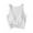 White, variant on Women's Summer Scoop Neck Slim Fit Sleep Short Tank Top | Soft Contour Pajama Tee for Ladies | Breathable Cropped Pjs