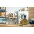 thumbnail image 2 of Ahgly Company Tapis Rond Lavable en Machine Intérieur Transitionnel Rouge, 4 Pieds Rond, 2 of 7