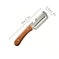thumbnail image 2 of Multi-Functional Vegetable Peeler for Kitchen,3 in 1 Upgrated Stainless Steel Thickened Wooden Handle Peeler and Bottle Opener, Kitchen Gadgets Tool for Peeling Fruits and Shredding Scallions,2PC, 2 of 8