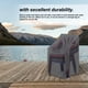 thumbnail image 3 of Funda para silla Polvo a prueba de viento Fundas para salón de patio Resistencia Oxford Porche Patio Sofá Taburete Protector de muebles Habitación exterior 68x68x120cm Inevent HA009186-02B, 3 of 6