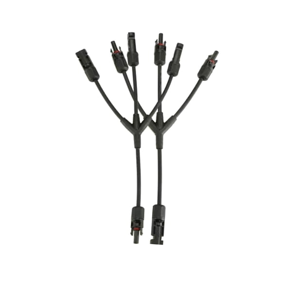 jifeng Solar Panel Y Branch Cable Connection Wire Plug Tool Kit for Solar Panel Easy to Install Plug and Play 1 Pair Solar Connector Length 33cm