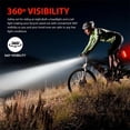 thumbnail image 3 of USB Rechargeable Bicycle Light Set, Mountain Bike Front Headlight and Back Taillight, 3 Light Modes, 3 of 6