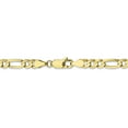 thumbnail image 4 of 10K Yellow Gold 4.5mm Light Concave Figaro Chain, 4 of 6