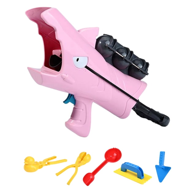 ZheElen Creative Snowball Launcher For Endless Winter Fun Users Can Quickly Shapes pink