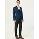 thumbnail image 4 of Lars Amadeus Blazer formal ajustado para hombre, traje de vestir con un botón y un solo pecho, abrigo deportivo Armada L, 4 of 6